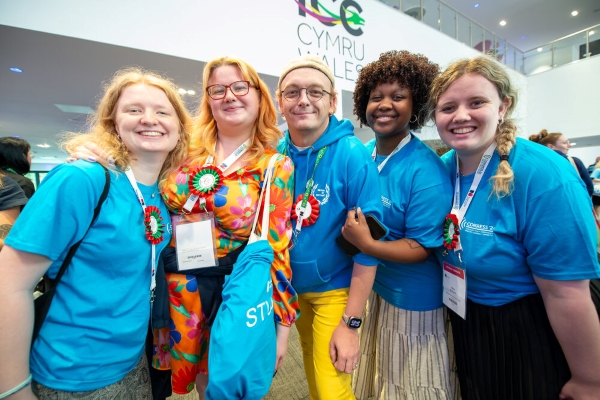 A group of student ambassadors at RCN Congress, Wales 2024