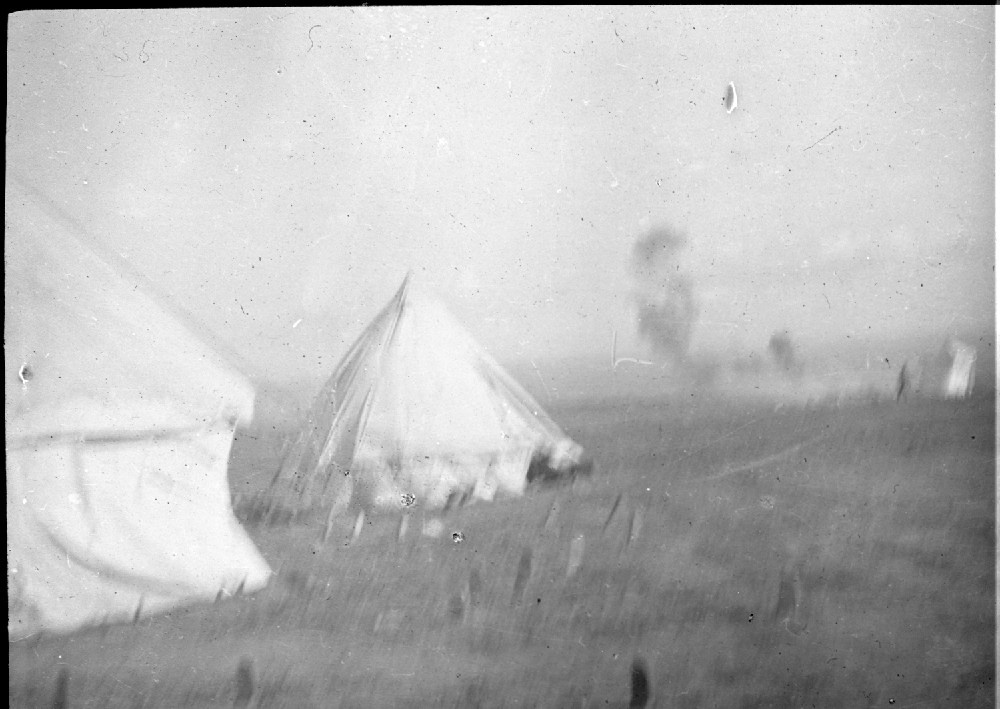 Scottish Women’s Hospital camp under fire, Romania.