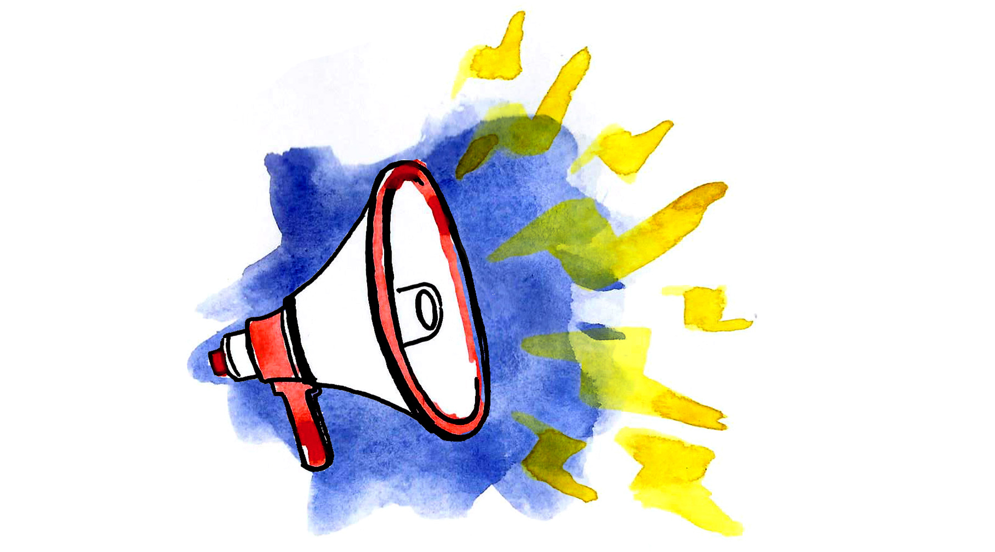 Illustration of a megaphone