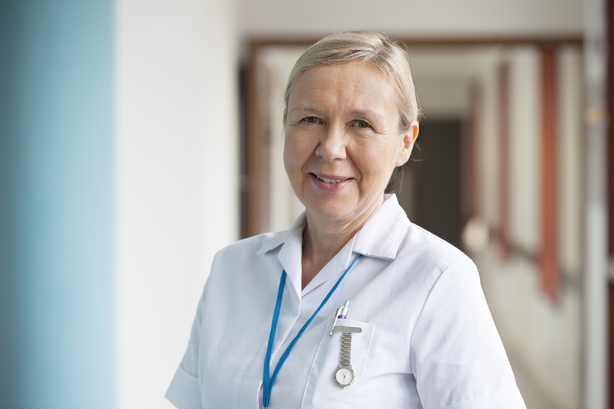 Nurse smiling 