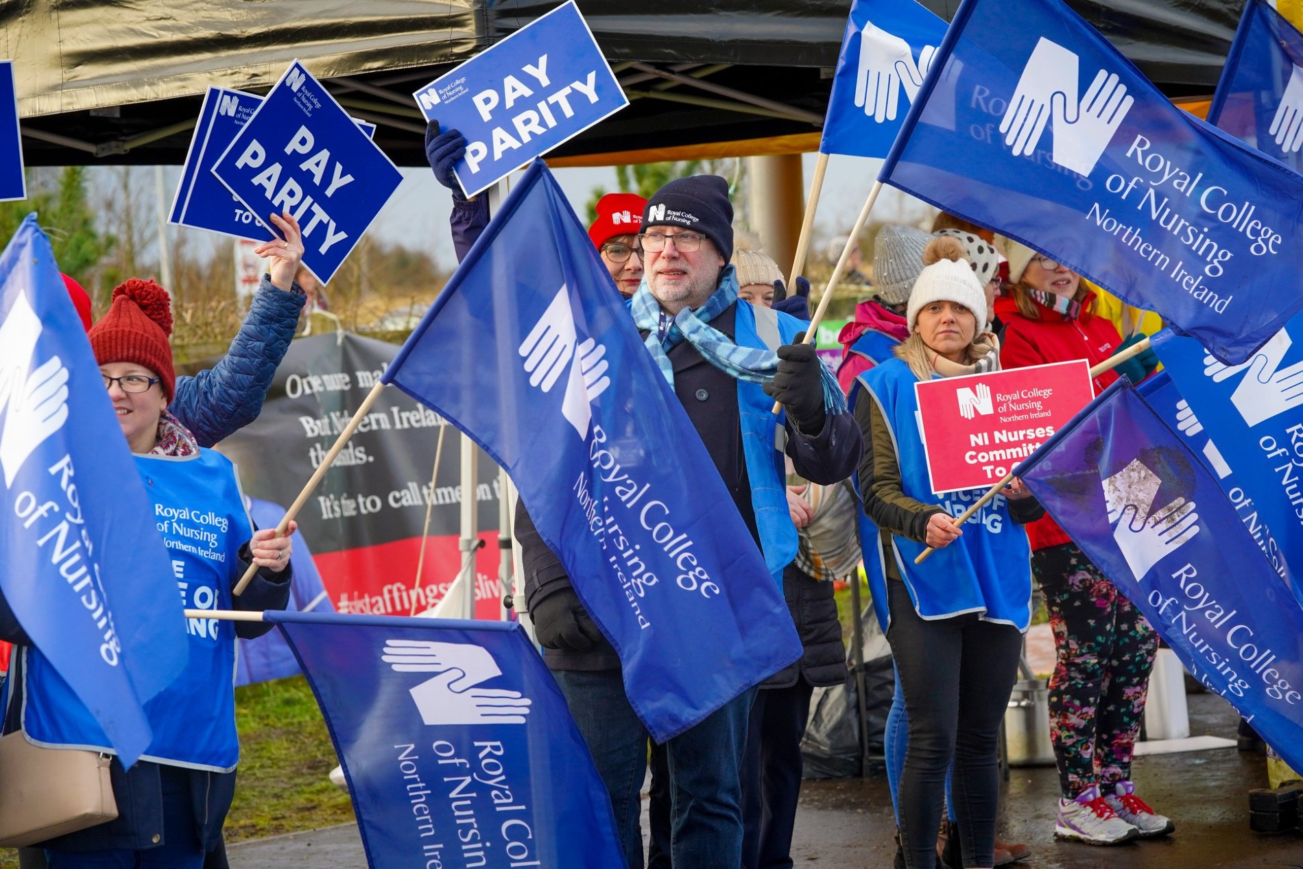 Dennis Greer picket line