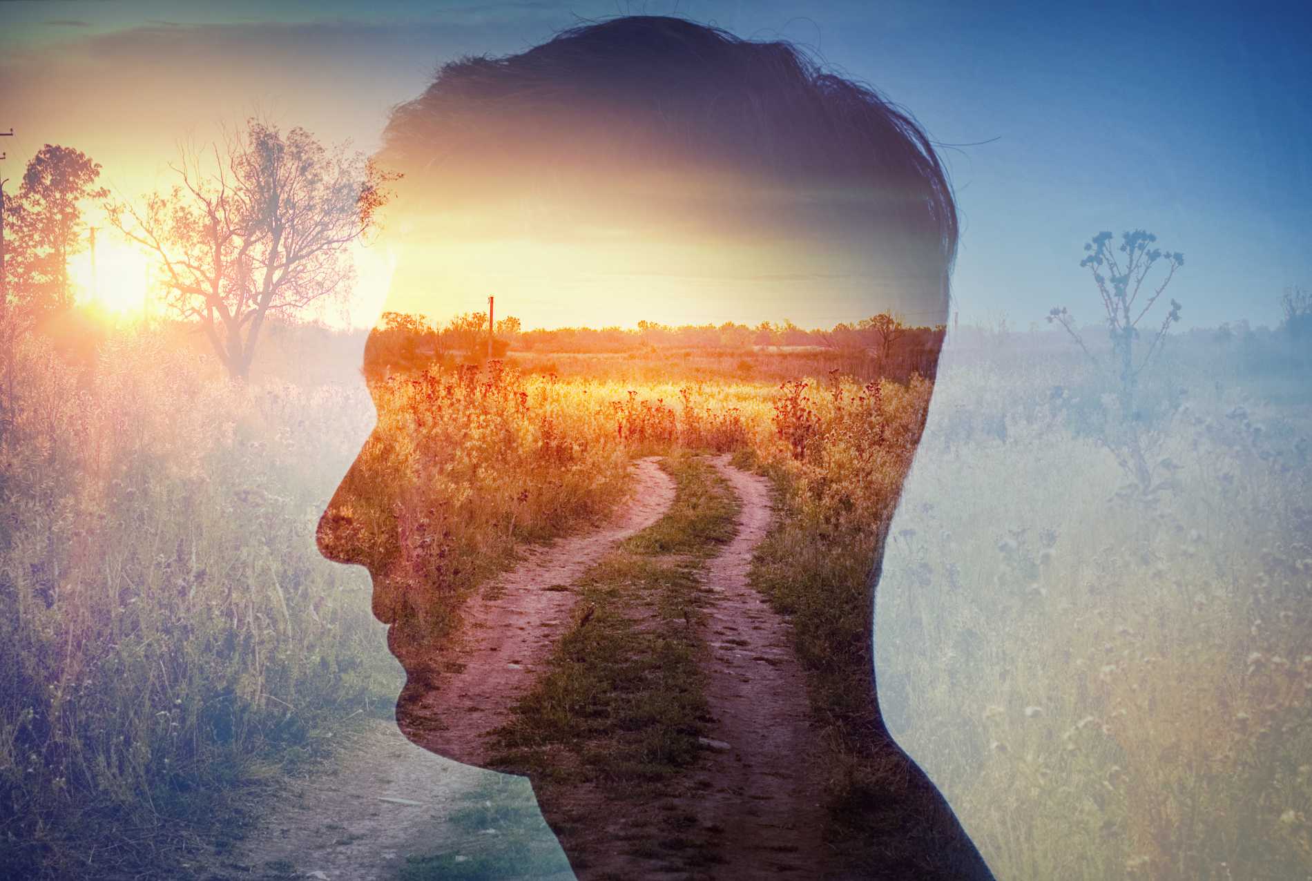 Mental health - man's head