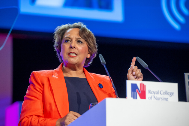 Professor Nicola Ranger speaks to delegates at her 2026 RCN Congress keynote speech 