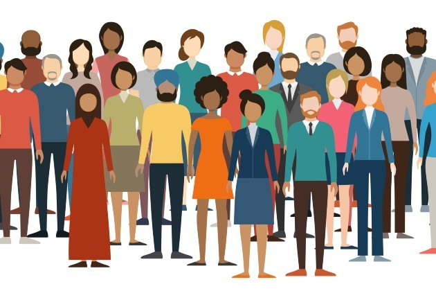 Illustration of people from a range of cultures