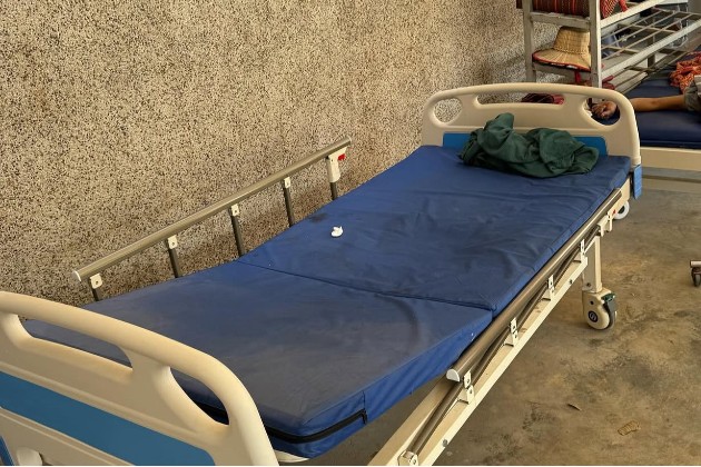 Bed in hospital in Cambodia