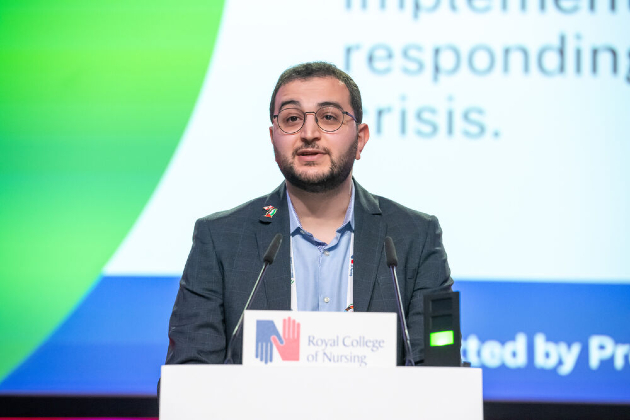 Mo Ibrahim speaking at RCN Congress