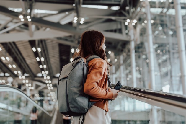 Person at airport 