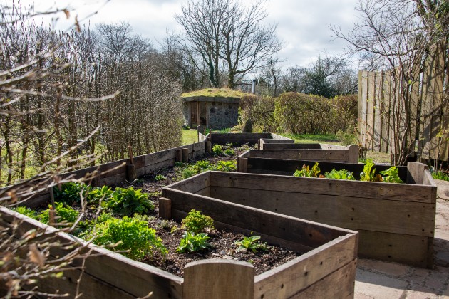 Hospice grounds including garden and round house