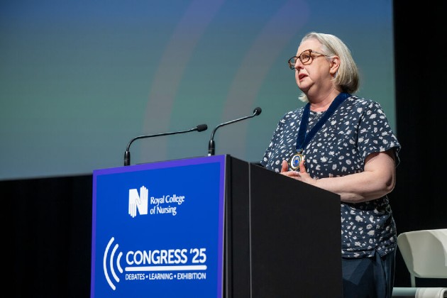 RCN Deputy President Alison Leary speaking at RCN Congress 2025