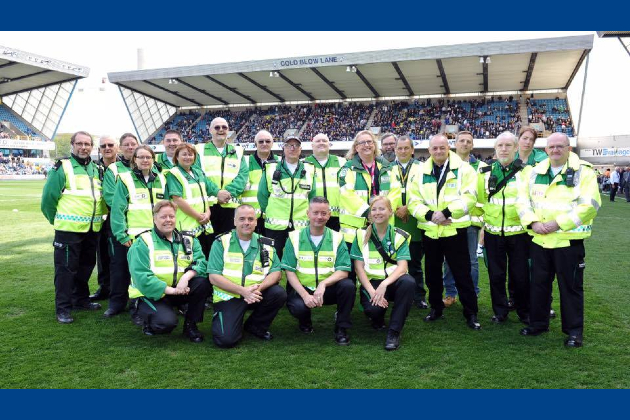 Health care staff at Millwall Football Club