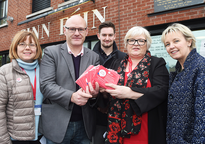 RCN member Bernie McGurnaghan meeting Paul Maskey MP