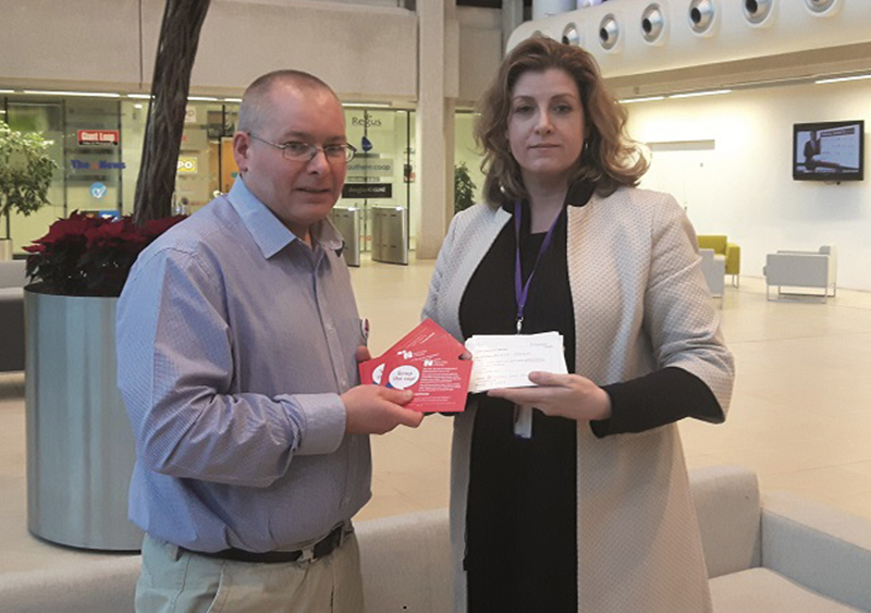 RCN member Chris Elston meeting Penny Mordaunt MP