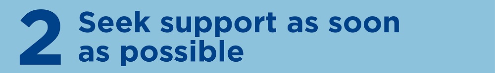 blue banner seek support asap