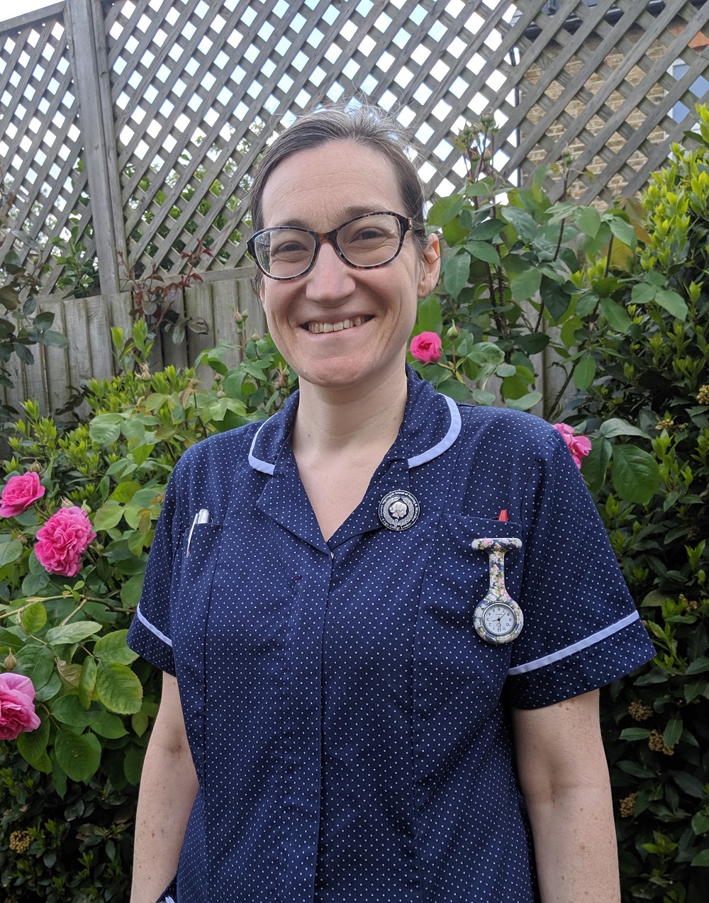 Hannah MacDonald in her nurse's uniform