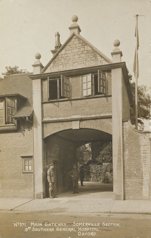 Main gateway, Somerville. Image courtesy of the Principal and Fellows of Somerville College, Oxford.